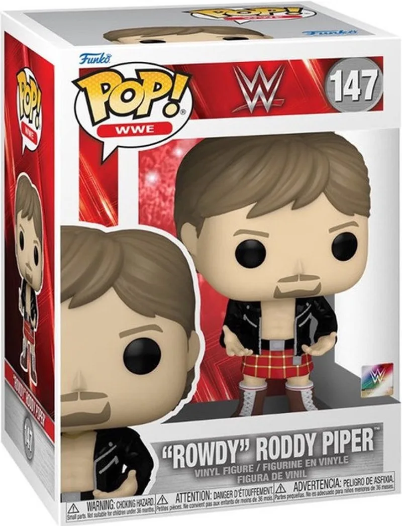 WWE Rowdy Roddy Piper vinyl figuur 147 Unisex Funko Pop! - meerkleurig - Standard van Funko in Meerkleurig – productfoto