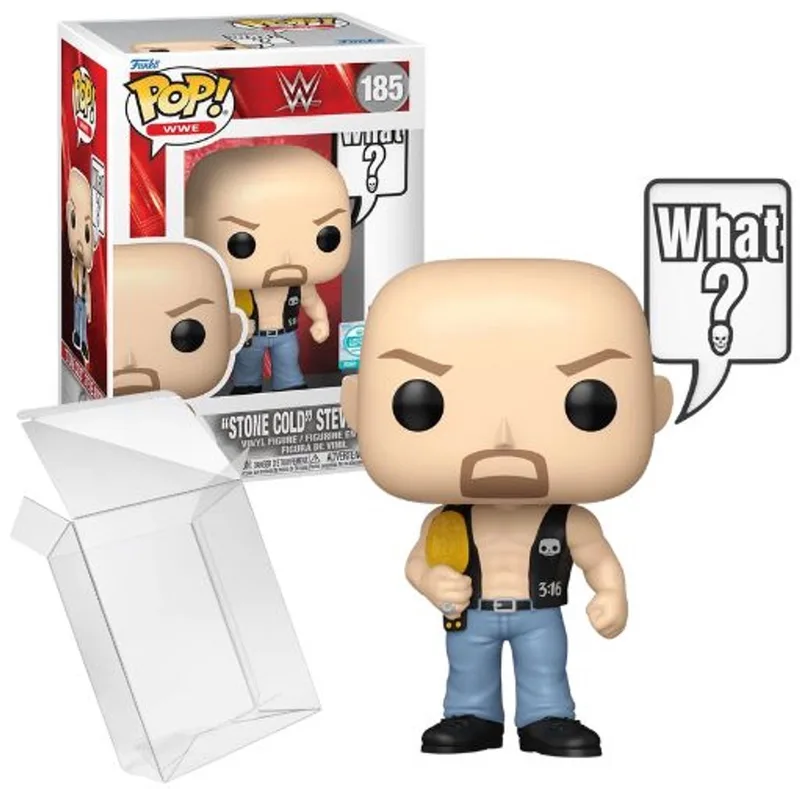 WWE - 'Stone Cold' Steve Austin (Speech Bubble) #185 9500LE Supreme Exclusive by Funko in Multicolour – product photo