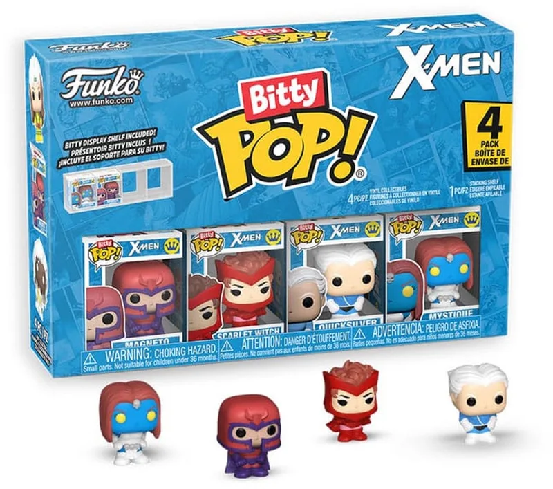 X-Men Bitty POP! Vinyl Figure 4-Pack 2,5 cm Mini-Figuur - 2cm van Funko in Magneto – productfoto