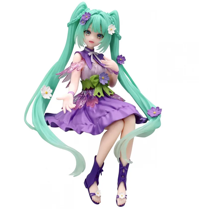 Hatsune Miku Noodle Stopper Figure-Hatsune Miku (Flower Fairy Purple Cosmos Ver.) (Diversen) Nieuw van FuRyu in Zwart – productfoto