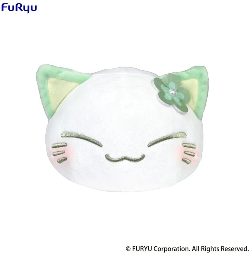 Nemuneko Cat Knuffel Figure Green 18 cm Knuffeles van FuRyu in Meerkleurig – productfoto