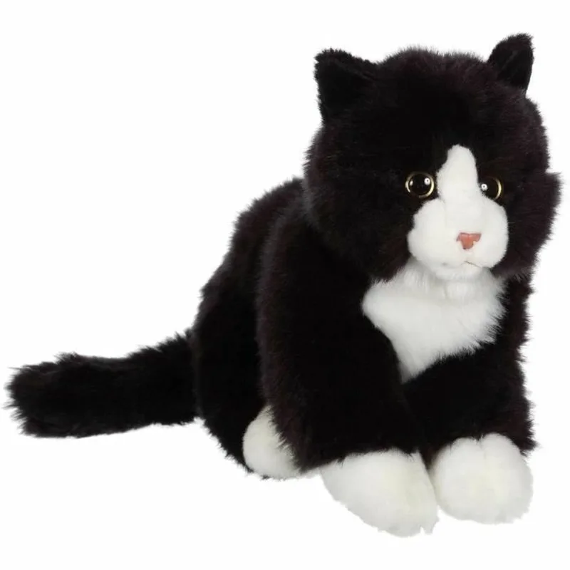 Knuffel Gipsy Kat Zwart/Wit van Gipsy in Zwart – productfoto