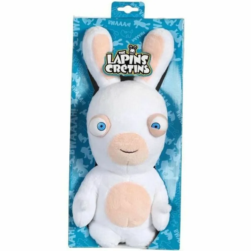 KONIJNEN CRETINS Pluche 28 cm Geluid met gesloten mond by Gipsy in White – product photo