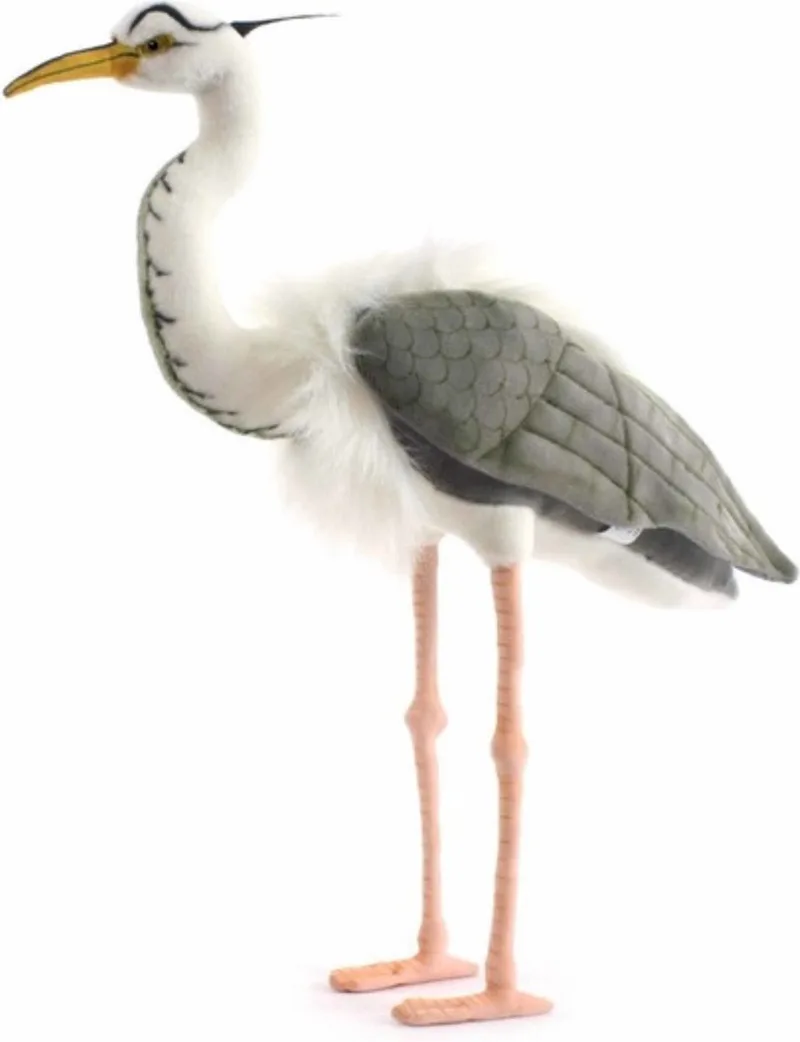 knuffel Blauwe reiger - Pluche vogel van 70 cm - Levensecht de Hansa Creations en Multicolore – photo produit