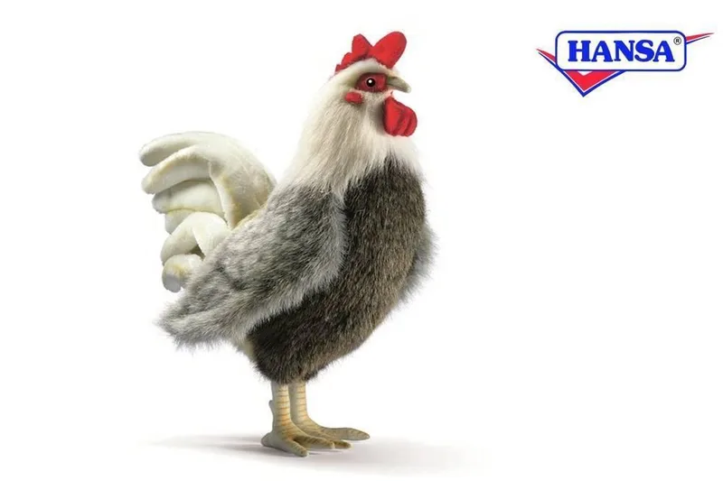 Knuffel Haan - pluche - 30 cm - knuffeldier - kip von Hansa Creations in Mehrfarbig – Produktfoto