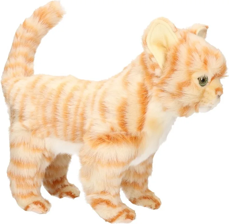 knuffel kitten - Realistische rode kat van 30 cm - Zacht pluche de Hansa Creations en Multicolore – photo produit
