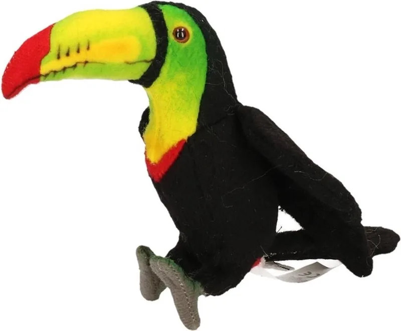 Knuffel - Toekan - vogel - knuffeldier - pluche - 15 cm de Hansa Creations en Multicolore – photo produit