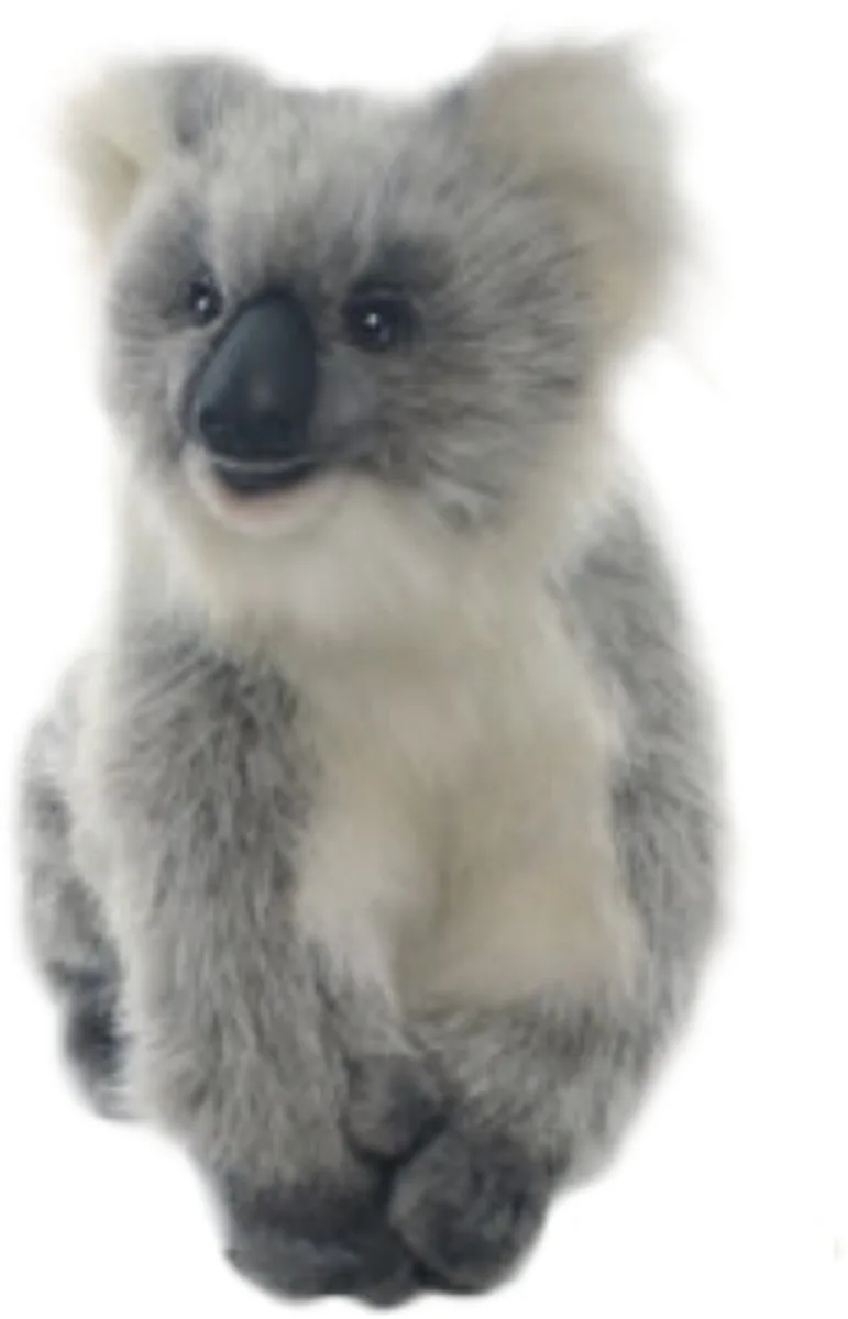 koala knuffel - 23 cm - hoge kwaliteit - grijs - pluche - knuffeldier fra Hansa Creations i Flerfarvet – produktbillede