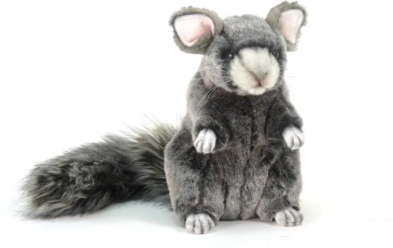 pluche chinchilla knuffel 18 cm de Hansa Creations en Gris – photo produit