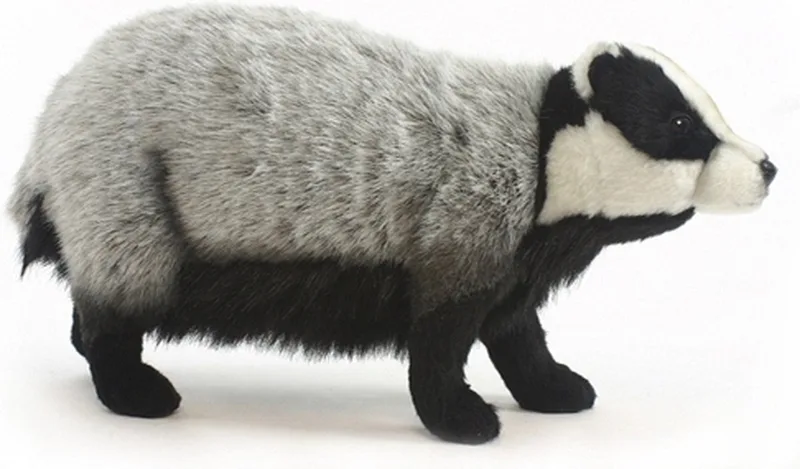 pluche das knuffel 44 cm - Decoratie/speelgoed bosdieren van Hansa Creations in Meerkleurig – productfoto