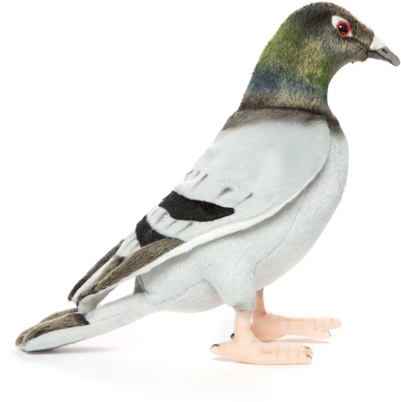 pluche duif knuffel - 29 cm - vogel knuffeldieren - luxe kwaliteit från Hansa Creations i Flerfärgad – produktbild