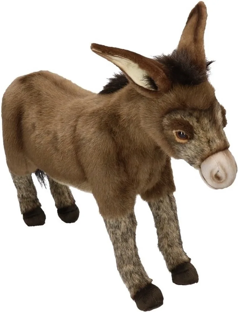 pluche ezel knuffel 41 cm fra Hansa Creations i Flerfarvet – produktbillede