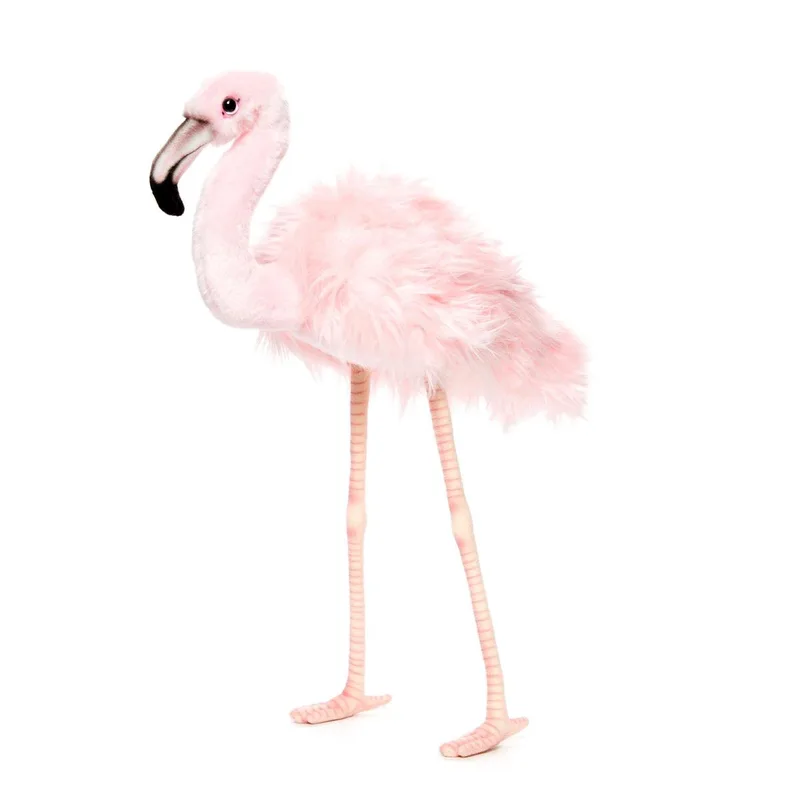 pluche flamingo - knuffel vogel - 38 cm - exotische vogel knuffels de Hansa Creations en Rose – photo produit