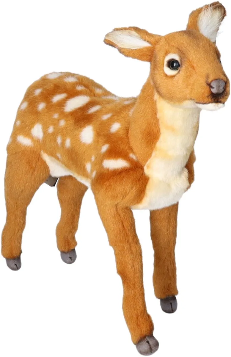 pluche hert knuffel - 45 cm - baby hertje/ree - levensecht - luxe kwaliteit från Hansa Creations i Flerfärgad – produktbild