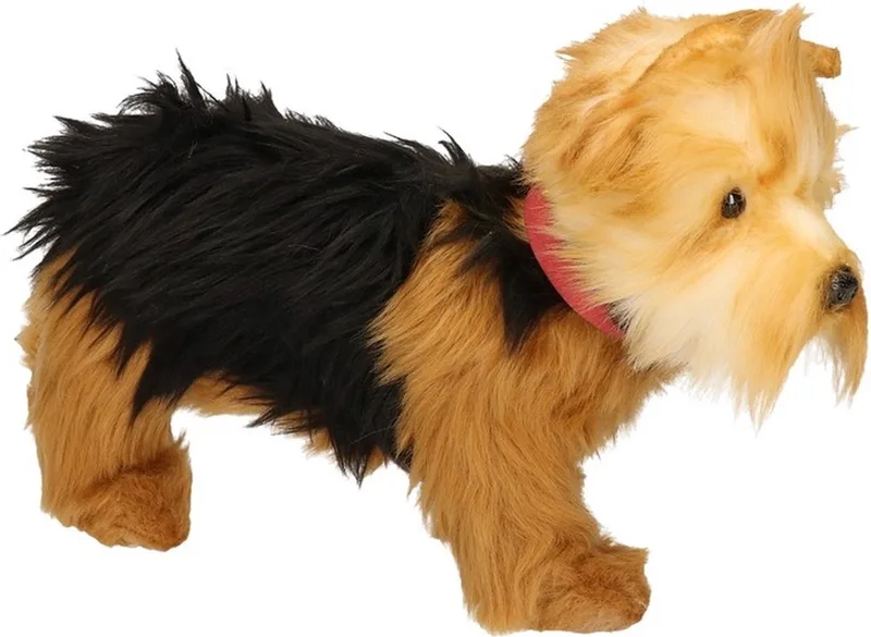 Pluche hond knuffel - 25 cm - Yorkshire Terrier - honden knuffels von Hansa Creations in Braun – Produktfoto