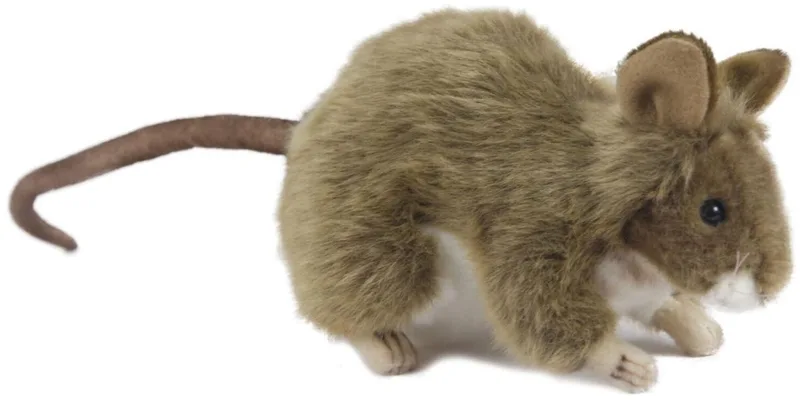 pluche muis knuffel - 15 cm - luxe kwaliteit - levensechte knuffeldieren från Hansa Creations i Flerfärgad – produktbild