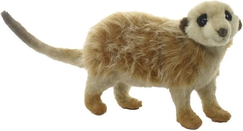 pluche stokstaartje knuffel staand 32 cm de Hansa Creations en Multicolore – photo produit