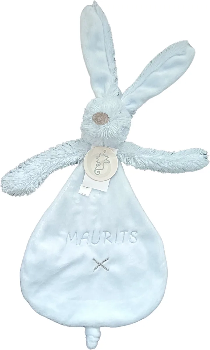 Rabbit Richie - Met Geborduurde Naam - Kleur Blue - Kraamcadeau by Happy Horse in Blue – product photo