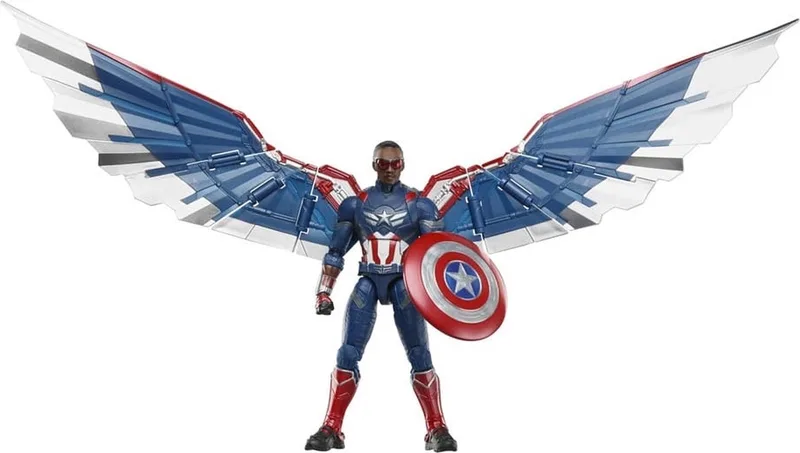 Captain America: Brave New World Marvel Legends Action Figure Captain America 15 cm Action Figuur van Hasbro in Meerkleurig – productfoto