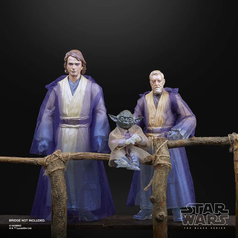Force Spirits - Anakin Skywalker - Yoda - Obi-Wan Kenobi - Star Wars The Black Series van Hasbro in Meerkleurig – productfoto