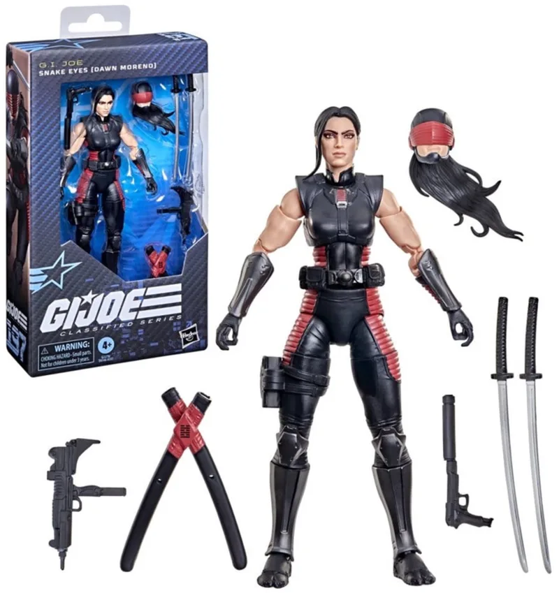 G.I. Joe Classified Series Action Figure Snake Eyes (Dawn Moreno) 15 cm by Hasbro in Red – product photo