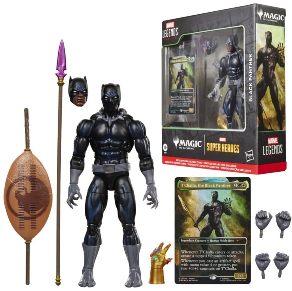 Magic The Gathering: Marvel Super Heroes Marvel Legends Action Figure Black Panther 15 cm by Hasbro in Black – product photo