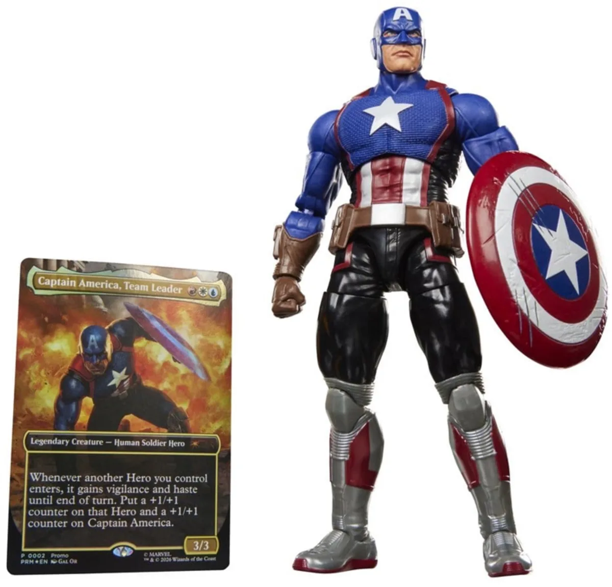 Magic The Gathering: Marvel Super Heroes Marvel Legends Action Figure Captain America (Avengers: Twilight) 15 cm van Hasbro in Blauw – productfoto