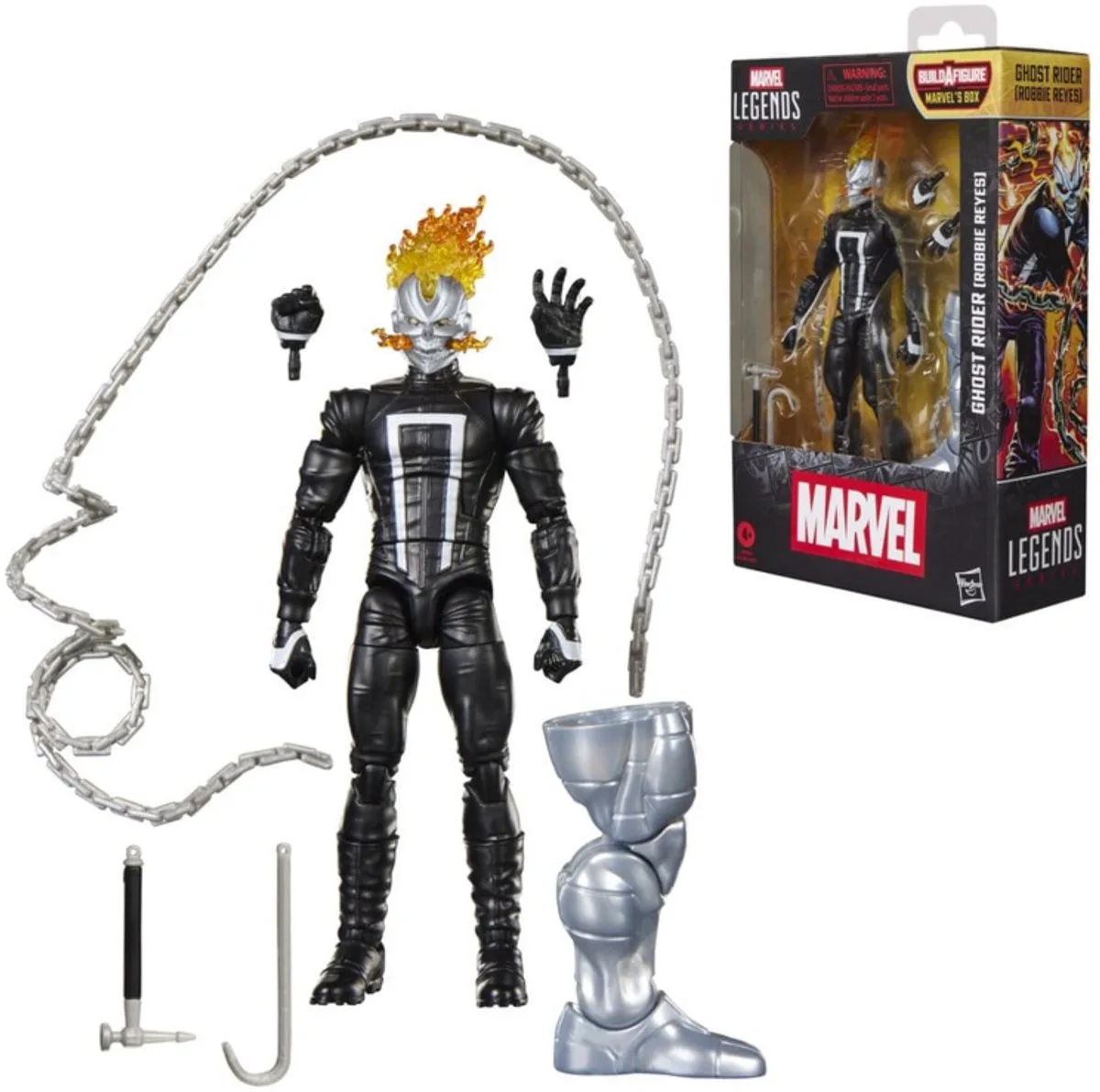 Marvel Legends Action Figure Ghost Rider (Robbie Reyes) (BAF: Marvel's Box) 15 cm van Hasbro in Meerkleurig – productfoto