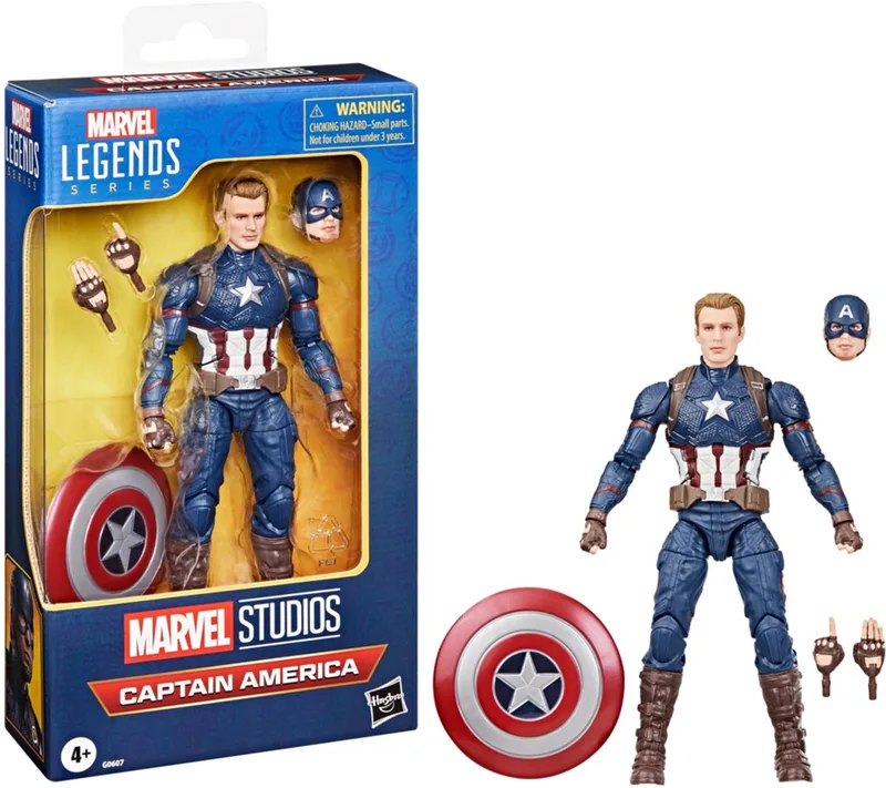 Marvel Legends - Captain America - Actiefiguur 15cm by Hasbro in Multicolour – product photo