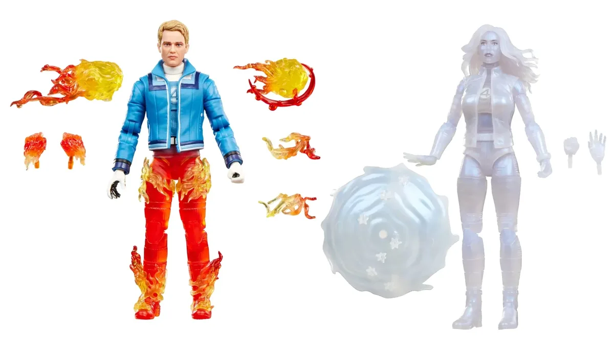Marvel Legends Invinsible Woman & Human Torch van Hasbro – productfoto
