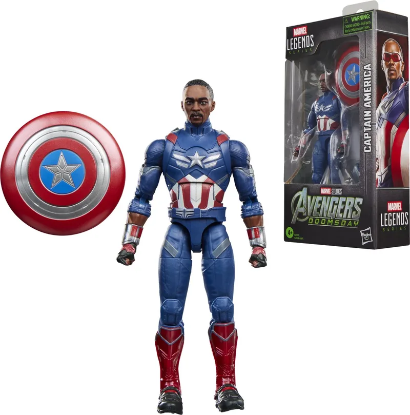 Marvel Legends Series Captain America uit Avengers: Doomsday van Marvel Studios, filmverzamelobject, actiefiguur van 15 cm, cadeau van Hasbro in Blauw – productfoto