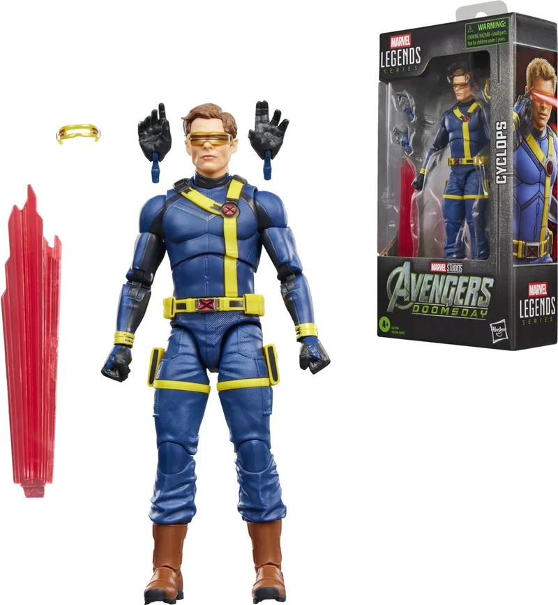 Marvel Legends Series Cyclops uit Avengers: Doomsday van Marvel Studios, filmverzamelobject, X-Men-actiefiguur van 15 cm, cadeau van Hasbro in Blauw – productfoto