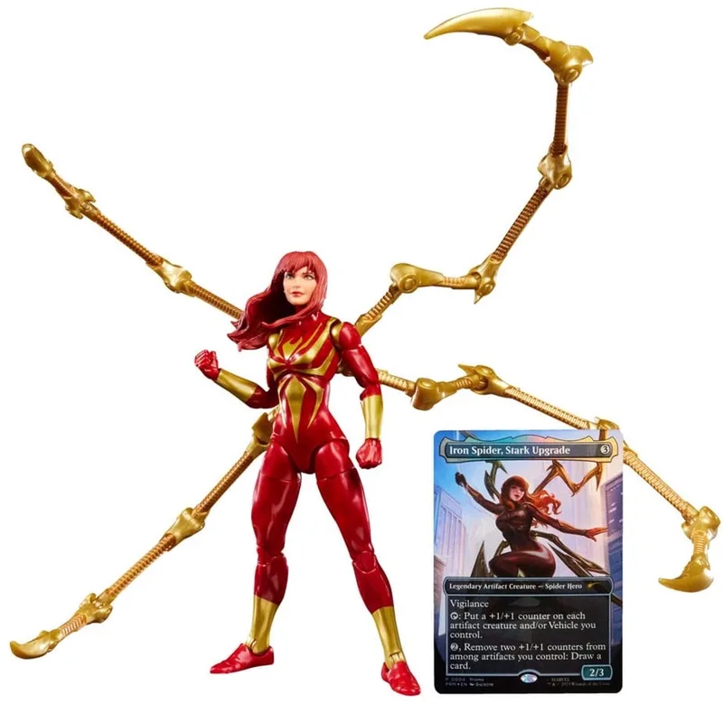 Marvel Legends Series - Magic The Gathering Mary Jane Watson - Iron Spider - Actiefiguur 15cm van Hasbro in Meerkleurig – productfoto