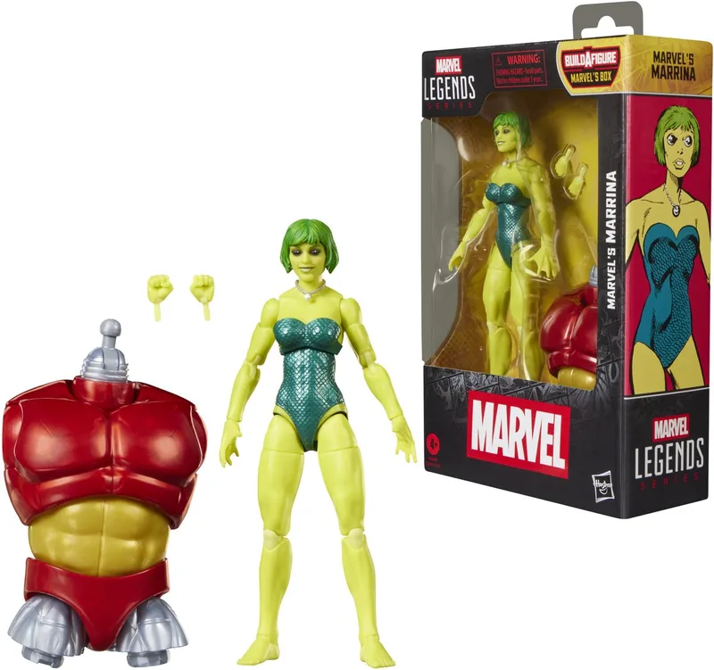 Marvel Legends Series Marvel's Marrina Alpha Flight - Actiefiguur 15cm by Hasbro in Yellow – product photo