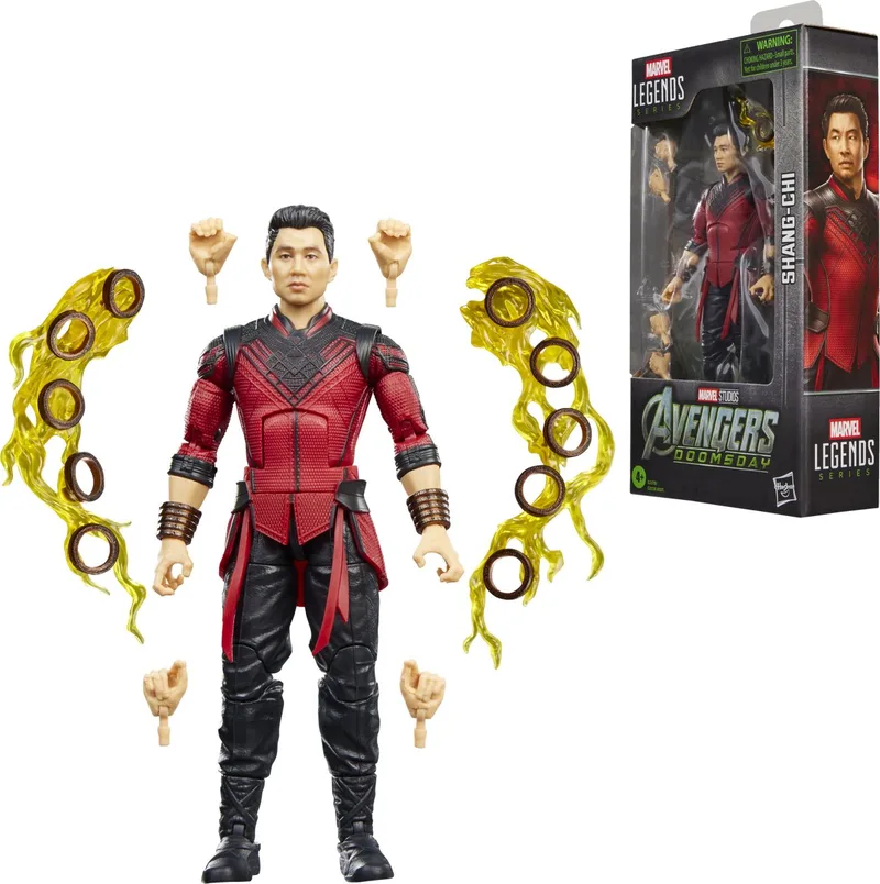 Marvel Legends Series Shang-Chi uit Avengers: Doomsday van Marvel Studios, filmverzamelobject, actiefiguur van 15 cm, cadeau van Hasbro in Rood – productfoto