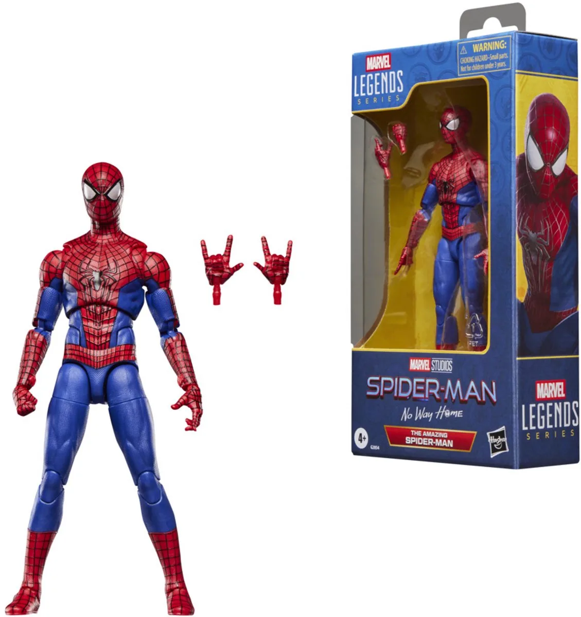 Marvel Legends Series The Amazing Spider-Man uit Spider-Man: No Way Home, actiefiguur van 15 cm de Hasbro en Rouge – photo produit