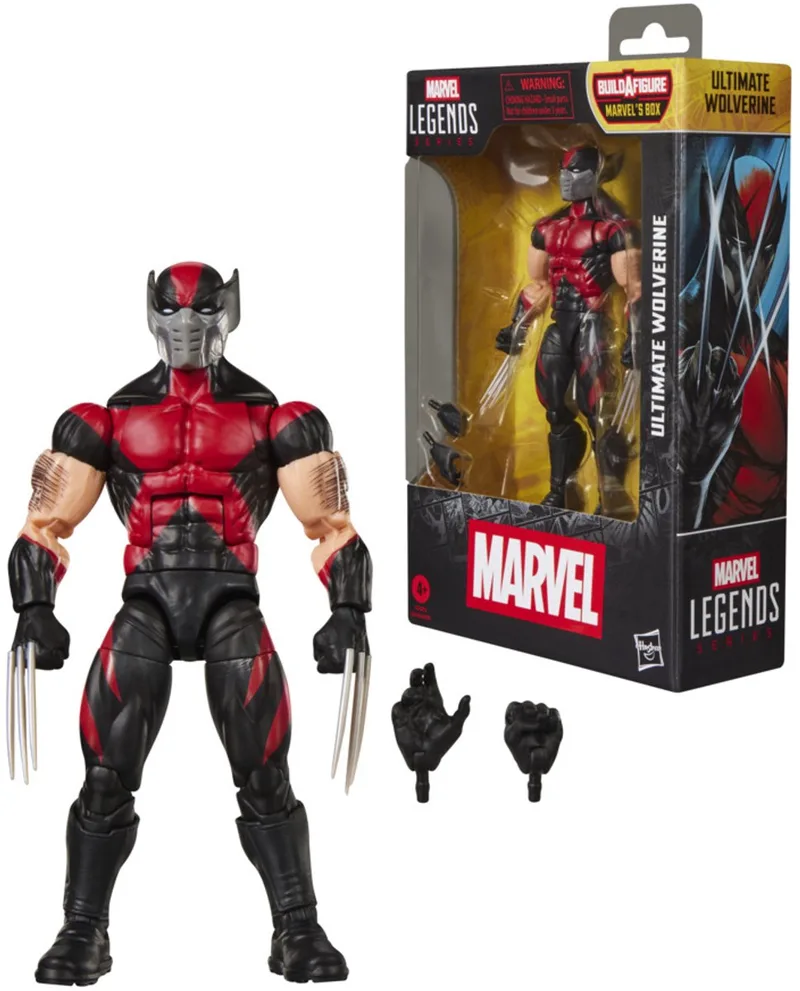 Marvel Legends Series Ultimate Wolverine, Ultimate Universe-stripactiefiguur van Hasbro in Zwart – productfoto