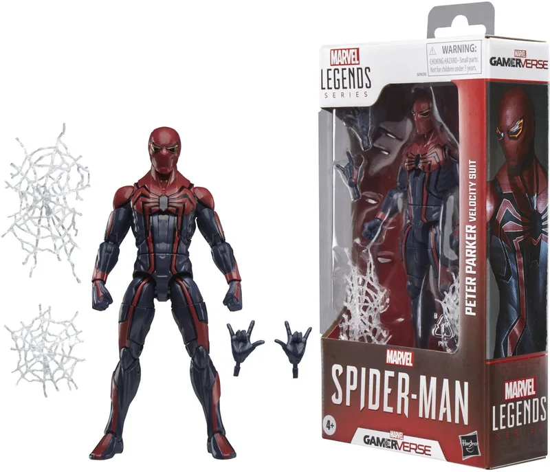 Spider-Man Marvel Legends Gamerverse Action Figure Peter Parker Velocity Suit 15 cm Action Figuur by Hasbro in Multicolour – product photo