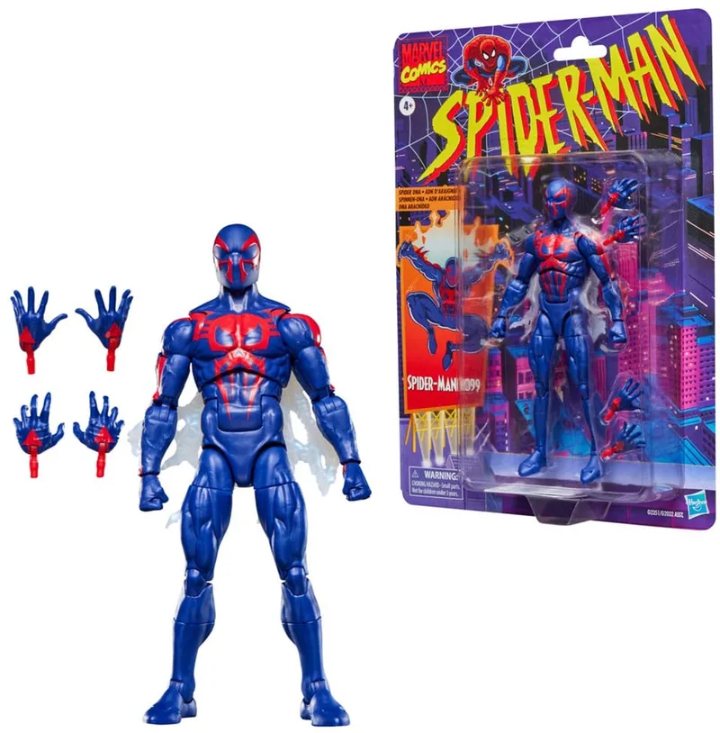 Spider-Man Marvel Legends Retro Action Figure Spider-Man 2099 15 cm Action Figuur van Hasbro in Meerkleurig – productfoto