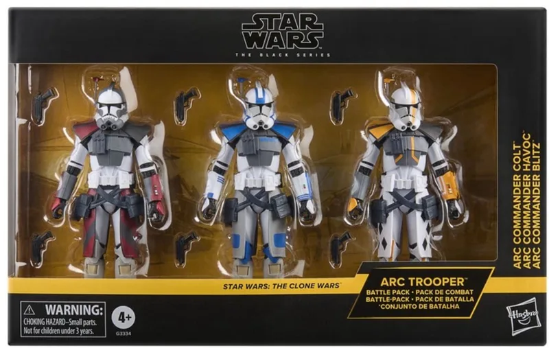 Star Wars The Black Series ARC Trooper Battle Pack - 3 pack - Actiefiguren 15cm van Hasbro in Rood – productfoto
