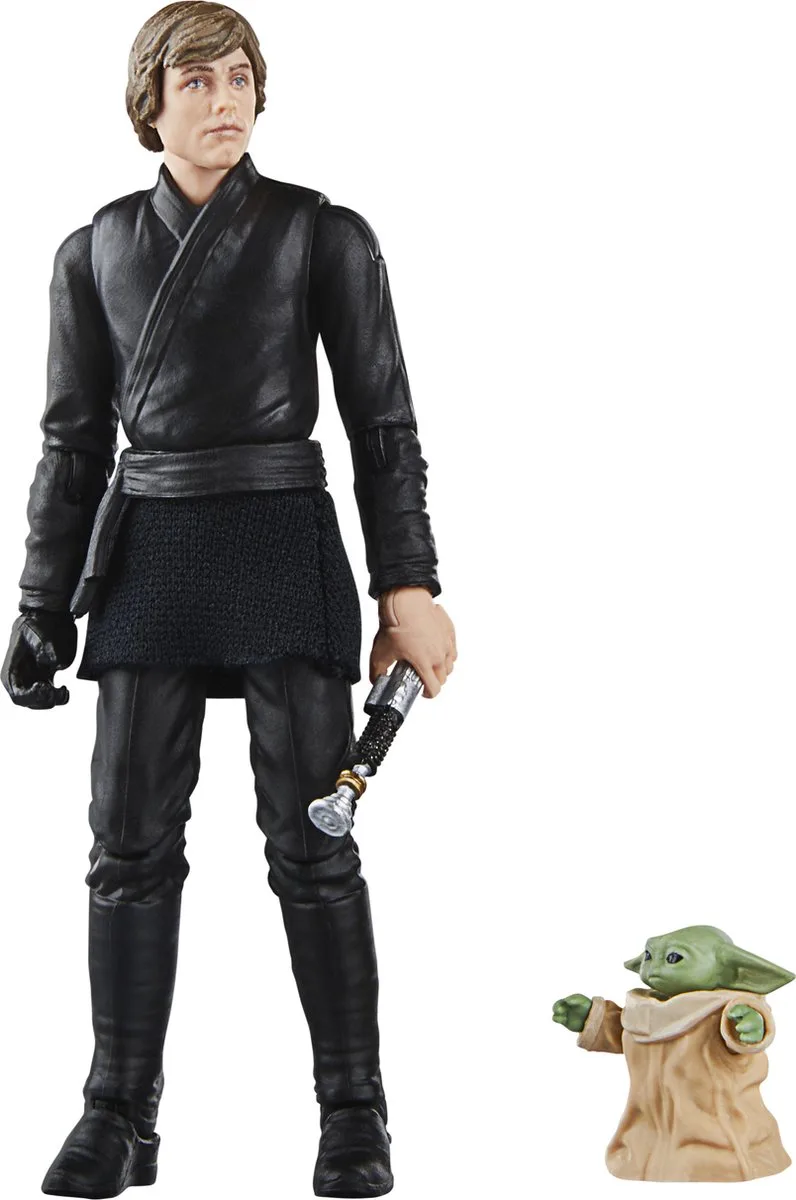 Star Wars - The Book Of Boba Fett Vintage Collection Action Figures Luke Skywalker & Grogu 10 cm Actiefiguur van Hasbro in Multicolours – productfoto