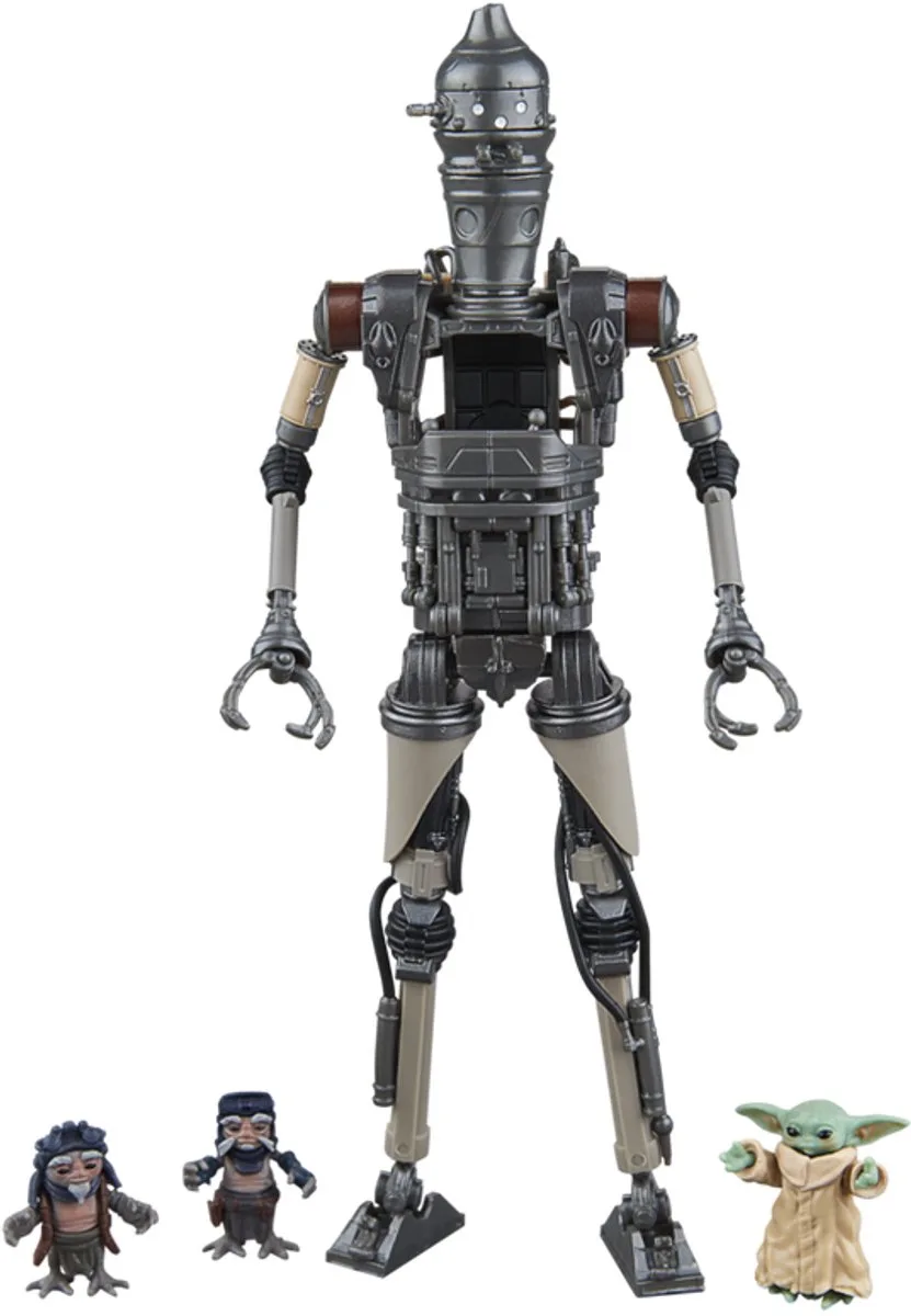 Star Wars: The Mandalorian Black Series Action Figure 2-Pack IG-12 & Grogu 15 cm Action Figuur de Hasbro en Multicolore – photo produit