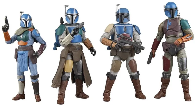 Star Wars The Mandalorian Vintage Collection Action Figure 4-Pack Mandalorian Shriek-Hawk 10 cm Action Figuur van Hasbro in Meerkleurig – productfoto