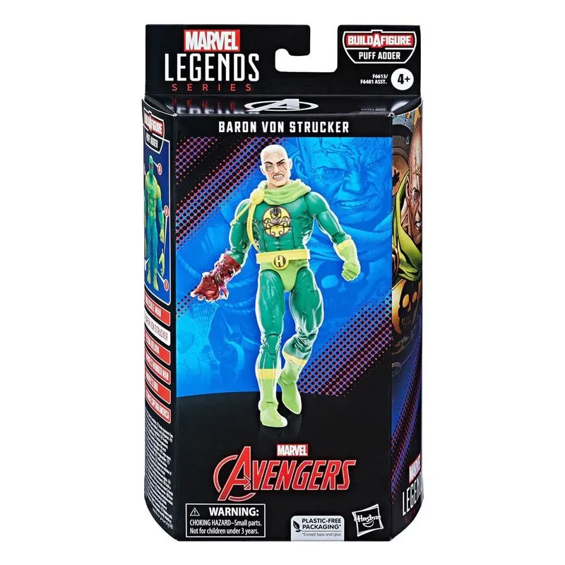 The Avengers Actiefiguur Baron von Strucker 15 cm Marvel Legends Puff Adder BAF de Hasbro en Multicolours – photo produit 3 sur 3