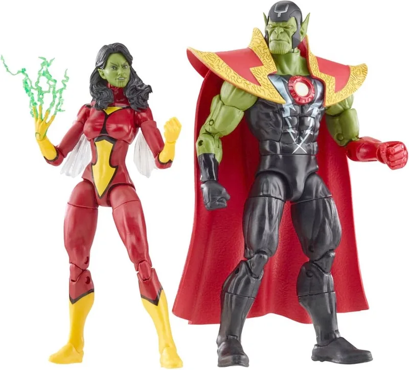 The Avengers - Avengers: Beyond Earth's Mightiest Marvel Legends Skrull Queen & Super-Skrull 15 cm Actiefiguur by Hasbro in Multicolours – product photo