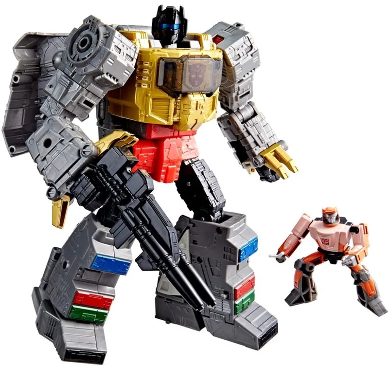 The Transformers: The Movie Studio Series Leader Class Action Figure Dinobot Grimlock & Autobot Wheelie 22 cm Action Figuur van Hasbro in Meerkleurig – productfoto