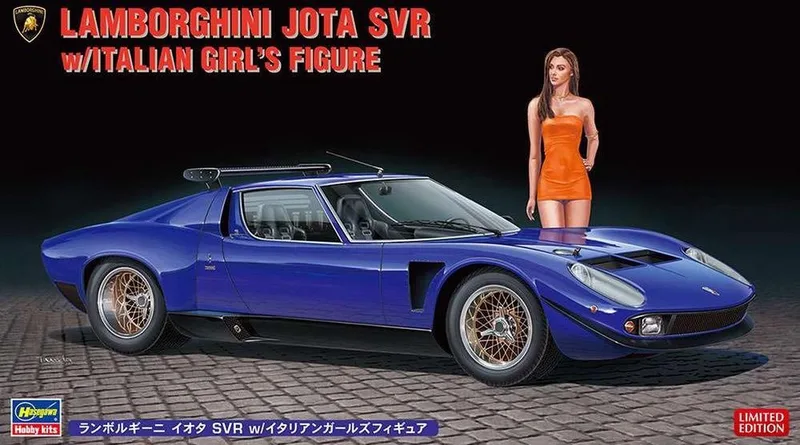 Modelbouwpakket Auto - 20472 Lamborghini Jota SVR with Lady Figure Plastic - 1:24 - Modelbouw von Hasegawa in Weiß – Produktfoto