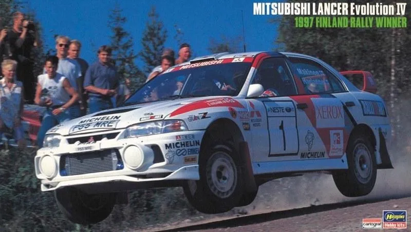 Modelbouwpakket Auto - 20480 Mitsubishi Lancer EVO IV Finland 1997 Plastic - 1:24 - Modelbouw de Hasegawa en Multicolore – photo produit
