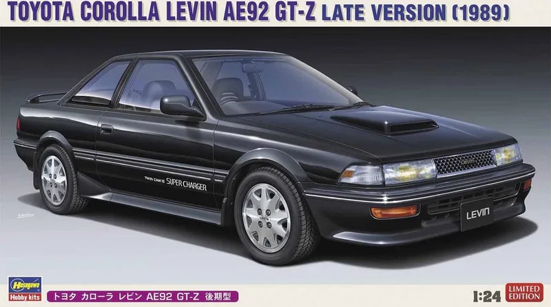 Modelbouwpakket Auto - 20486 Toyota Corolla Levin AE92 GT-Z Car Plastic - 1:24 - Modelbouw de Hasegawa en Multicolore – photo produit