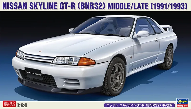 Modelbouwpakket Auto - 20544 Nissan Skyline GT-R - BNR32 - Midden/Laat Versie - 1991/1993 - Auto Plastic - 1:24 - Modelbouw by Hasegawa in Multicolour – product photo